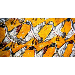 Libellule sur son nénuphar collection LIN fresque antique