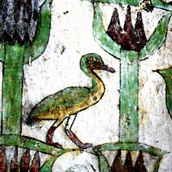 Libellule sur son nénuphar collection LIN fresque antique