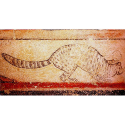 Libellule sur son nénuphar collection LIN fresque antique