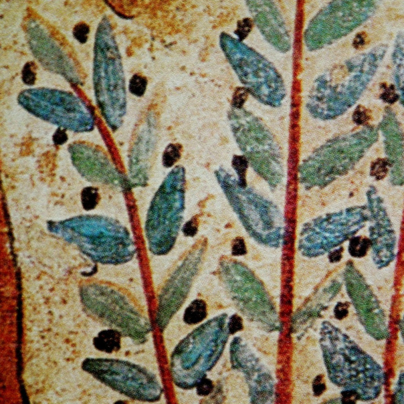 Libellule sur son nénuphar collection LIN fresque antique