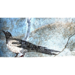 Libellule sur son nénuphar collection LIN fresque antique