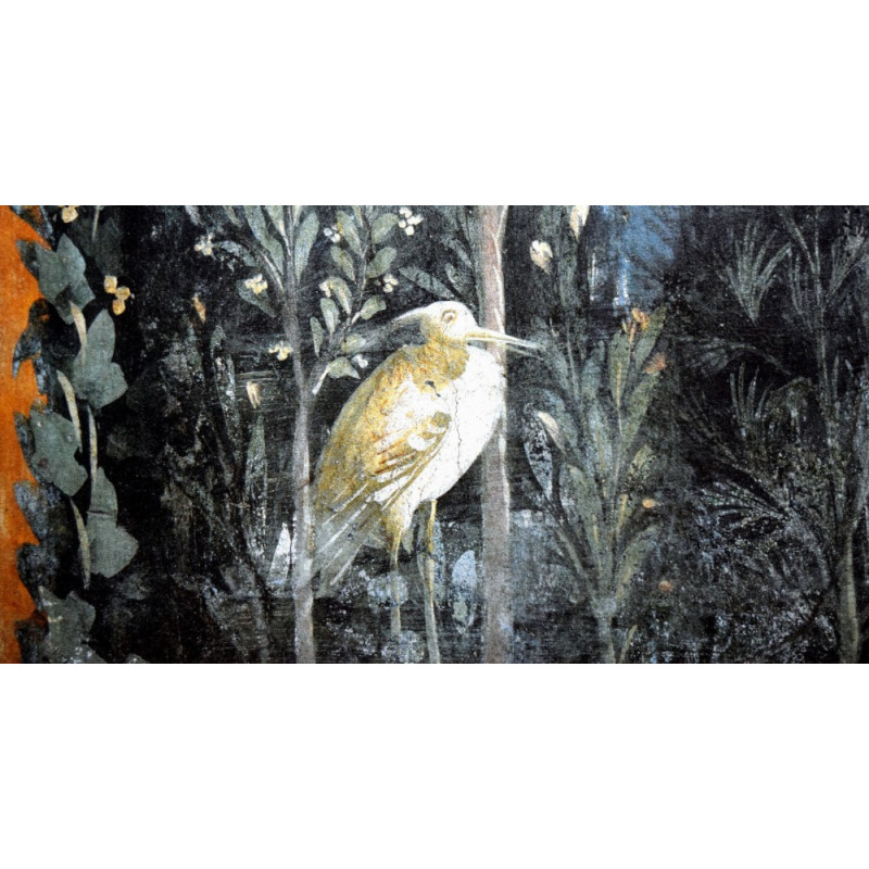 Libellule sur son nénuphar collection LIN fresque antique