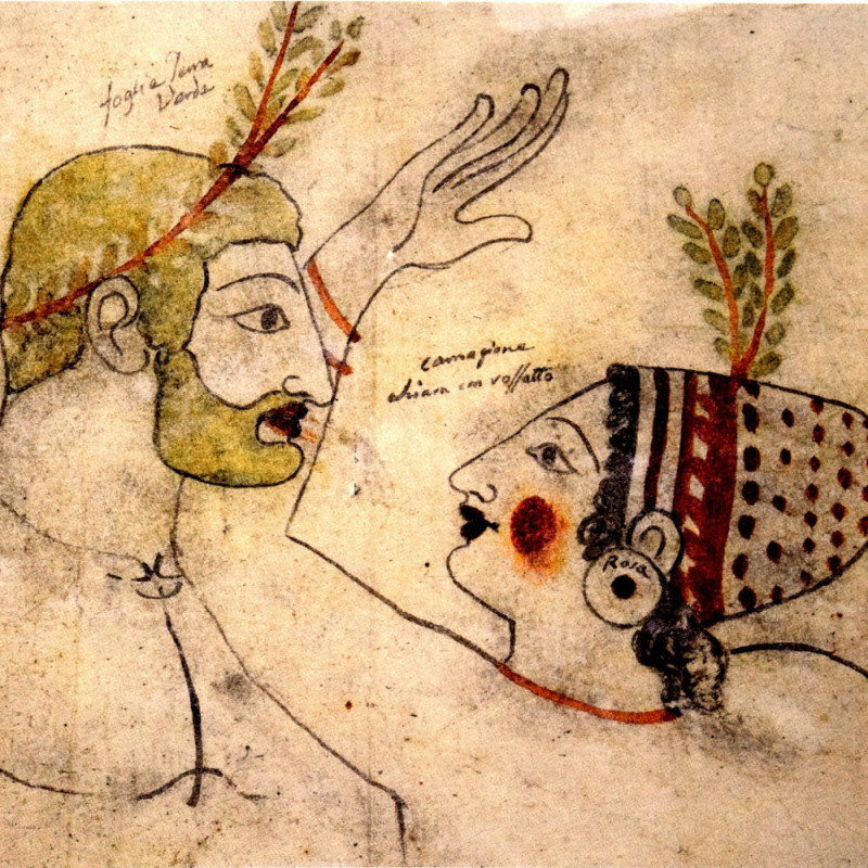 Libellule sur son nénuphar collection LIN fresque antique