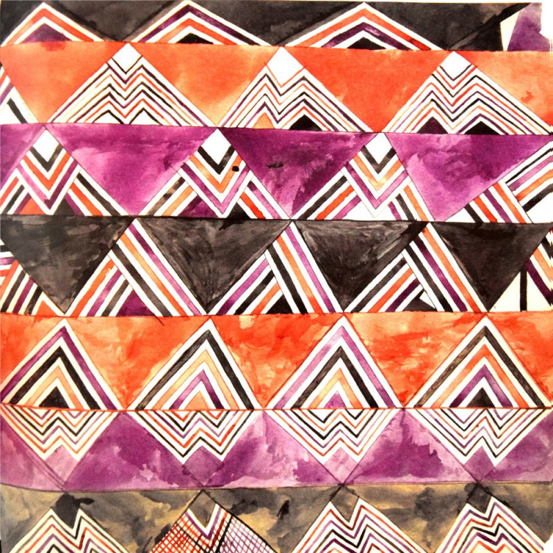 Losange et géométrie : collection LIN ethnique chic