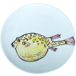 Décor Poisson Lune Jaune
