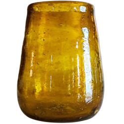 cruche égyptienne en verre recyclé soufflé à la bouche