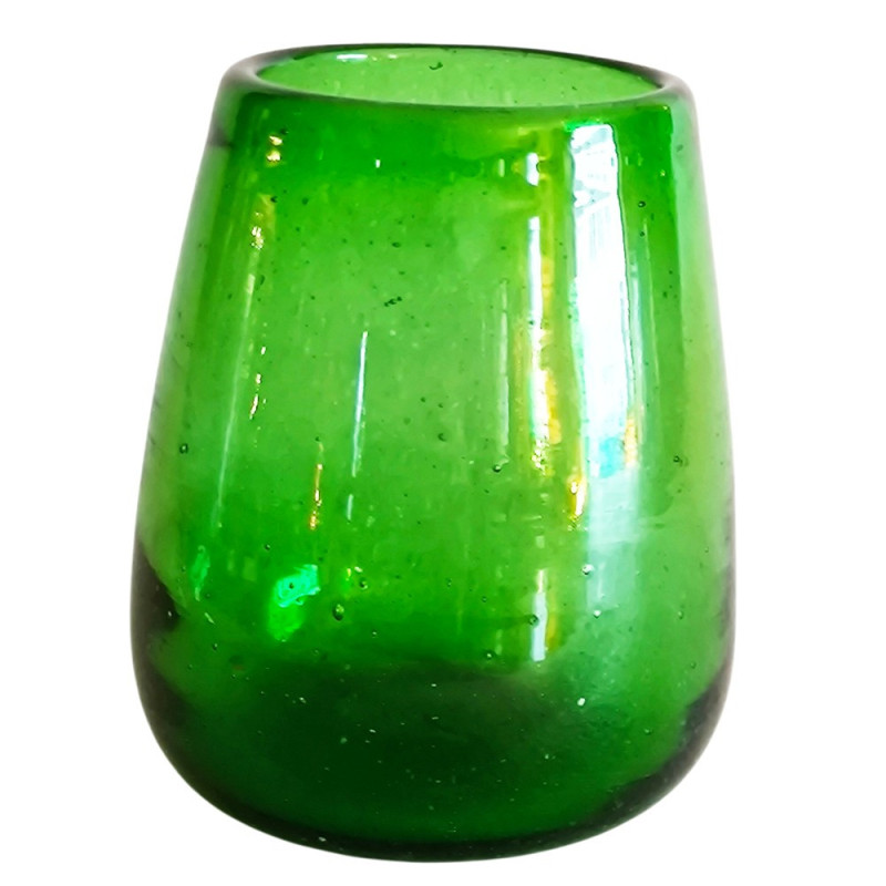 cruche égyptienne en verre recyclé soufflé à la bouche