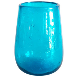 cruche égyptienne en verre recyclé soufflé à la bouche