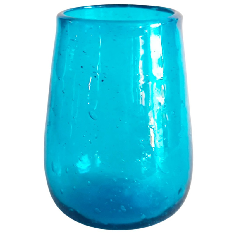 cruche égyptienne en verre recyclé soufflé à la bouche