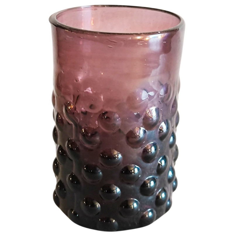 cruche égyptienne en verre recyclé soufflé à la bouche