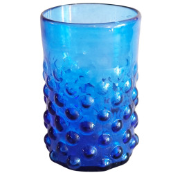 cruche égyptienne en verre recyclé soufflé à la bouche