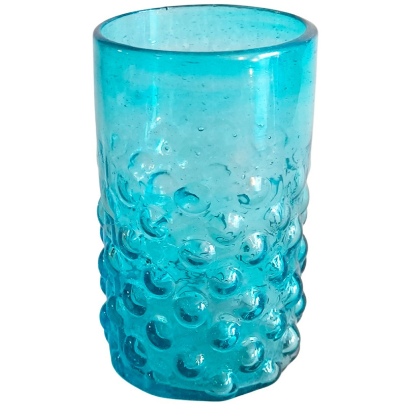 cruche égyptienne en verre recyclé soufflé à la bouche