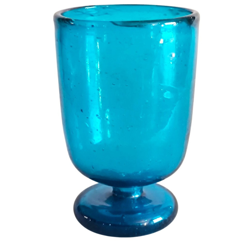 cruche égyptienne en verre recyclé soufflé à la bouche