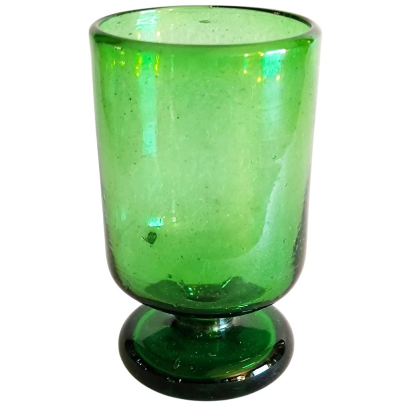 cruche égyptienne en verre recyclé soufflé à la bouche