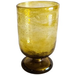 cruche égyptienne en verre recyclé soufflé à la bouche