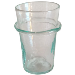 cruche égyptienne en verre recyclé soufflé à la bouche