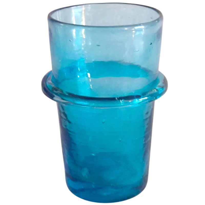 cruche égyptienne en verre recyclé soufflé à la bouche