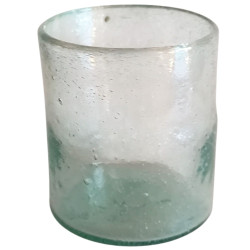 cruche égyptienne en verre recyclé soufflé à la bouche