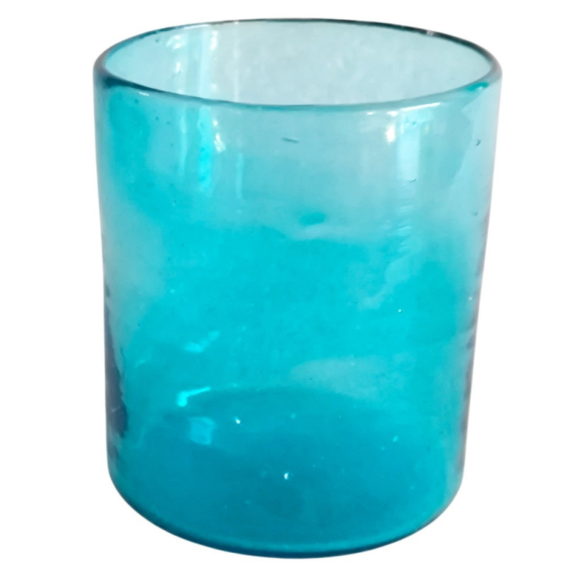 cruche égyptienne en verre recyclé soufflé à la bouche