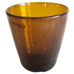 cruche égyptienne en verre recyclé soufflé à la bouche