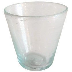 cruche égyptienne en verre recyclé soufflé à la bouche