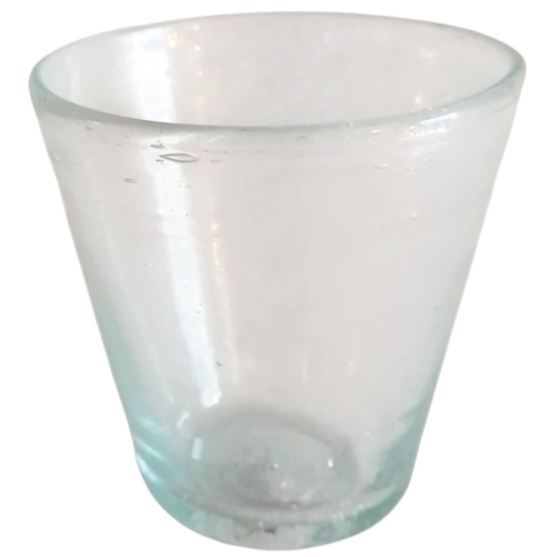 cruche égyptienne en verre recyclé soufflé à la bouche