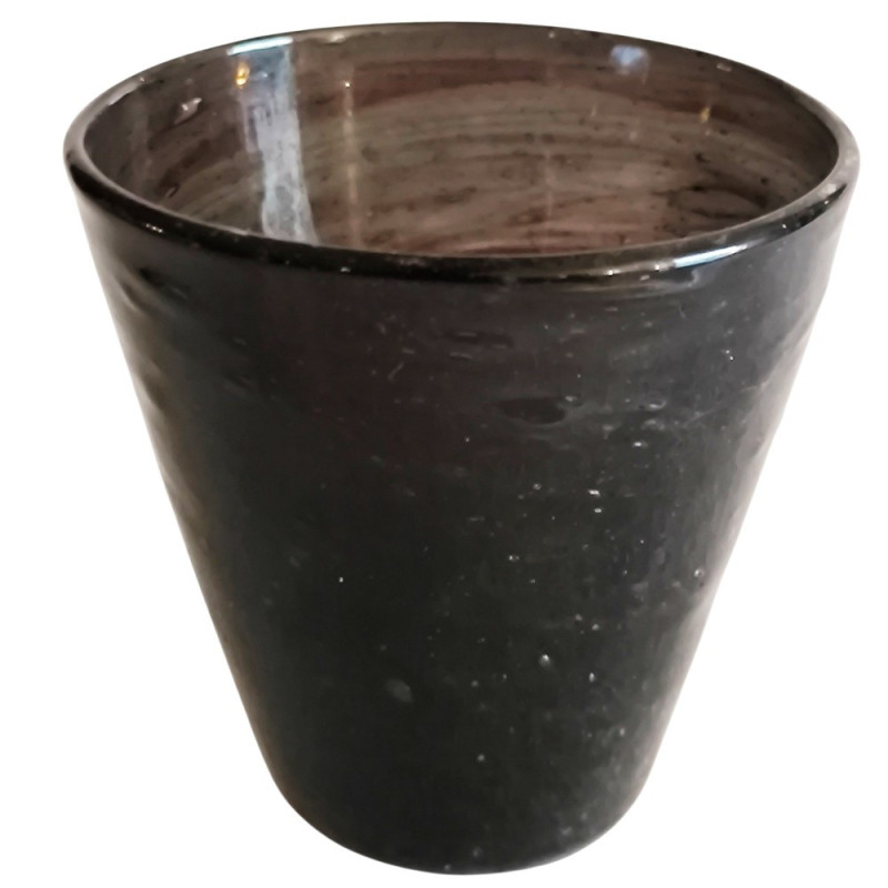 cruche égyptienne en verre recyclé soufflé à la bouche