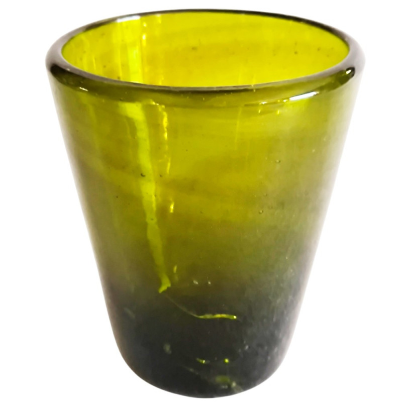 cruche égyptienne en verre recyclé soufflé à la bouche