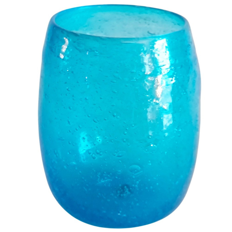 cruche égyptienne en verre recyclé soufflé à la bouche