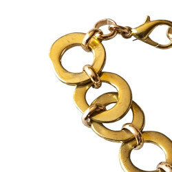 Bracelet en argent, pierres et lanière en tissu. 3 couleurs disponibles