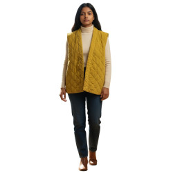 Veste sans manches en velours