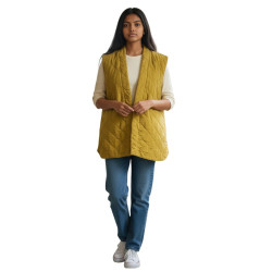 Veste sans manches en velours