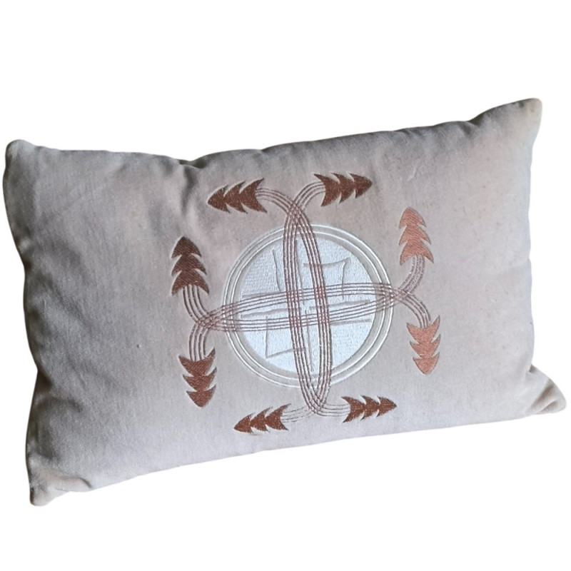 Coussin en velours de coton
