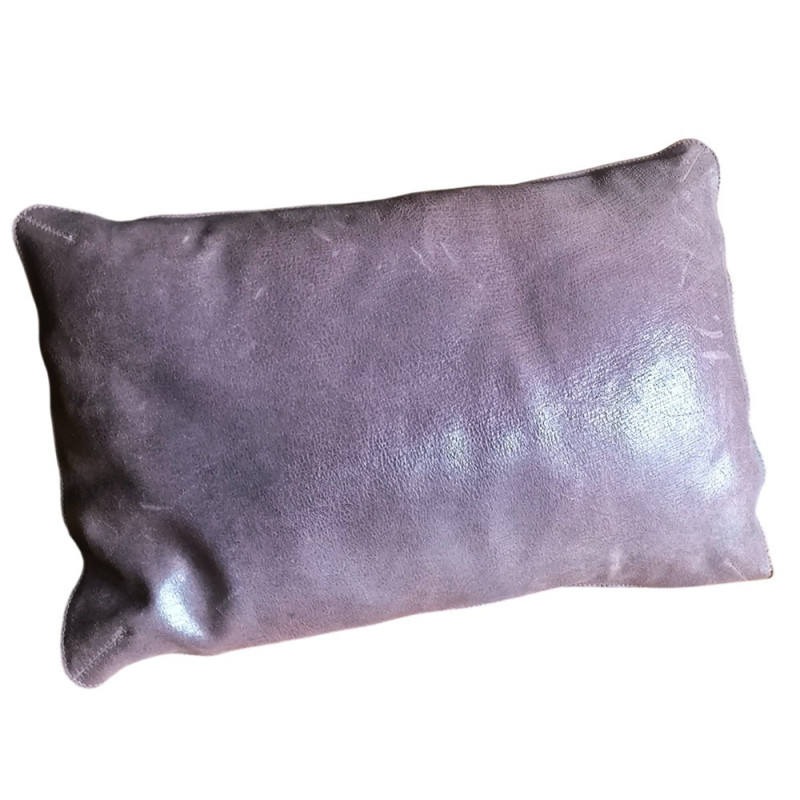 Coussin dessus cuir
