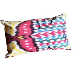 Coussin ikat en soie