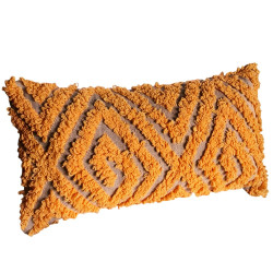 Coussin brodé en laine