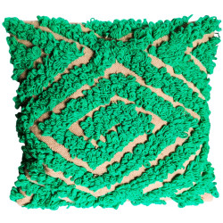 Coussin brodé en laine