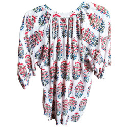 Tuniques en coton léger impression blocK