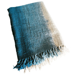 Plaid bicolore en lin