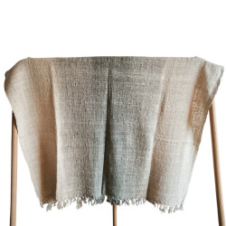 Plaid bicolore en lin