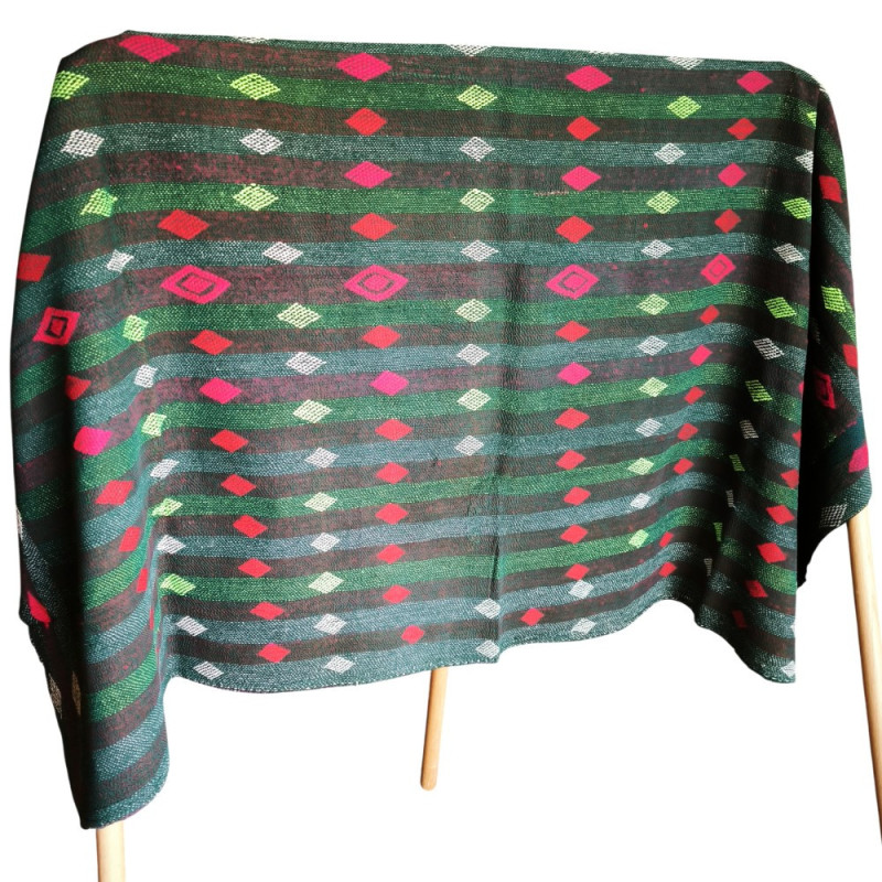 Jeté de canapé ancien en coton