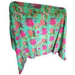 une touche d’exception à votre intérieur avec ce somptueux plaid émeraude