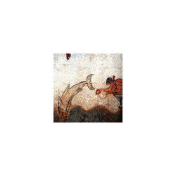 Libellule sur son nénuphar collection LIN fresque antique