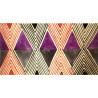 Losange noir et violet : collection LIN ethnique chic