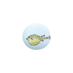 Décor Poisson Lune Jaune
