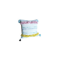 Coussins aux pompons